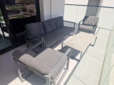 Stylish Patio Furniture, Grey, Powder Coated Aluminium