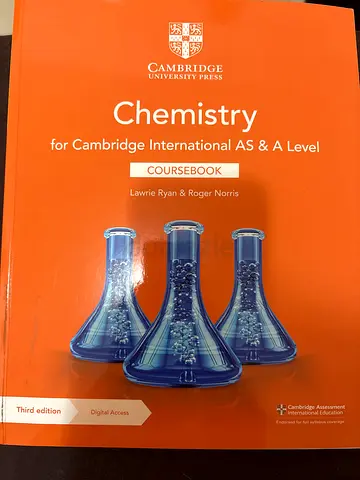 Chemistry ASA level textbook Cambridge