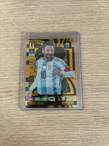 Lionel Messi Golden Baller collectible trading card (protected sleeve)