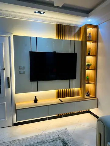 Minimalist Entertainment Wall Unit