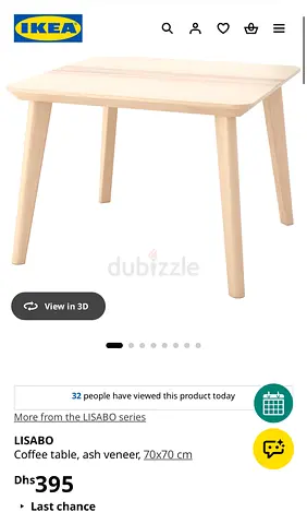 Ikea - Lisabo - Coffee Table