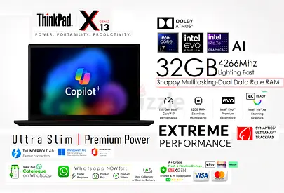 THINKPAD X13 Evo Edition 11thGen i7 32GB - Snappy Slim Pro Power - xps x1 car zbook precision t14s p