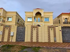 Villa for rent in Al Muwaihat 1, Ajman, consisting of 5 master bedrooms, a majlis, a living room wit