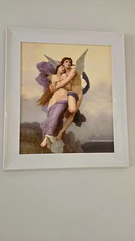 Framed Classical Angel Painting Print