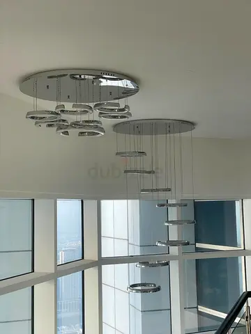 Modern Multi-Pendant Chrome Ceiling Light Fixture