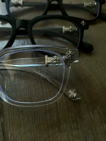 Chrome heart glasses