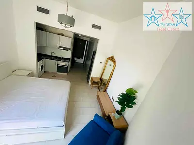 Montrell Al furjan. large studio with terrace free chiller ready to move