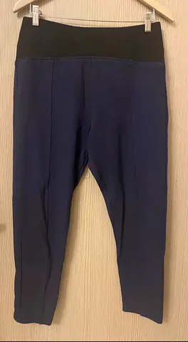 M  S - Navy high-waist trousers (womens)