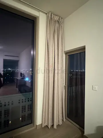 Beige Full-Length Curtains / Drapes – Pair, Great Condition
