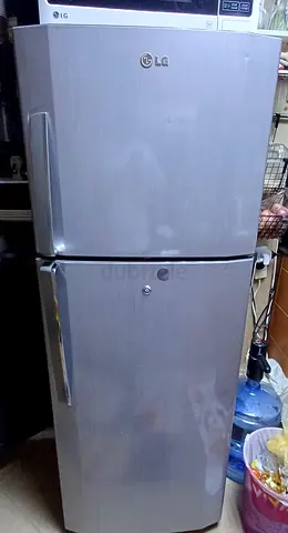 LG Silver Top-Freezer Refrigerator - Good Working Condition