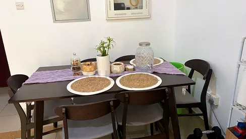 Wooden Dining Table (6 chairs)