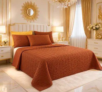 LARGE BED COVER QUILT BEDSPREAD NEW