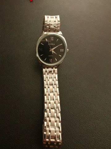 Stainless Steel EIRNA Wristwatch - Classic Mens Silver Watch (brand new still in plastic )