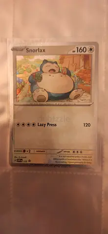Snorlax Pokémon Trading Card — Near Mint, Sleeved