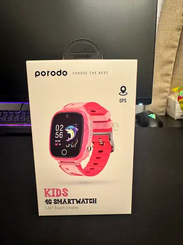 Porodo Kids 4G GPS Smartwatch - New in Box (Pink)