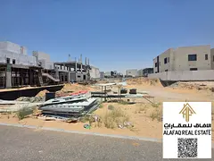 Residential land for sale in Al Bahia Ajman area 3014 sqft building permit G plus 2 price AED 700000