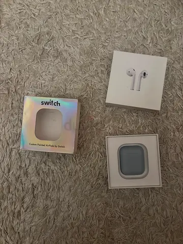 Custom Painted Apple AirPods 2 (Matte Grey by Switch) - Full Box