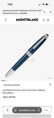 MONTBLANC - MEISTERSTÜCK BLUE HOUR SOLITAIRE LEGRAND ROLLERBALL