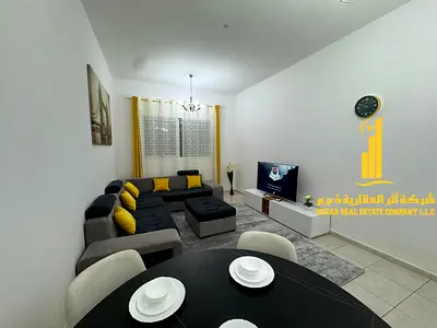 ✨ Luxury apartment for monthly rent, one bedroom and a hall with an open view, fully furnished with elegant furniture and a fully equipped kitchen