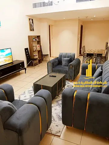 ✨ Luxury apartment for monthly rent, one bedroom and a hall with an open view, fully furnished with elegant furniture and a fully equipped kitchen
