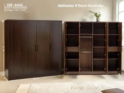 Brand New wood cabinet 4 door available