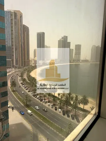 one bedroom with parking for rent , side sea view