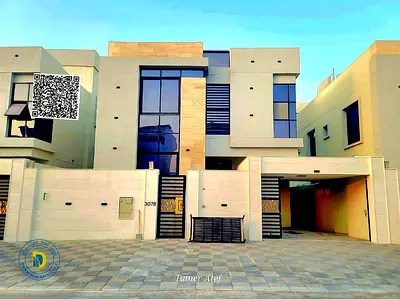 للبيع فيلا مودرن 5 غرف شامل رسوم التسجيل بمنطقة الباهية عجمان تشطيب سوبرديلوكس تملك حر لجميع الجنسيات تمويل بنكى