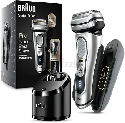 Braun Electric Razor for Men, Waterproof Foil Shaver, Series 9 Pro 9477cc, Wet  Dry Shave, with Por