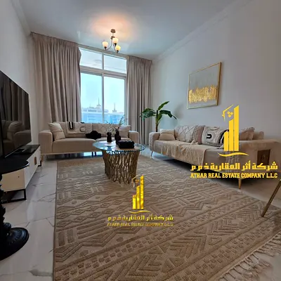 ✅ شقة غرفتين و صالة مفروشة بالكامل - للإيجار الشهري في عجمان ✔️ شامل الفواتير و الإنترنت ⚡📶 فرش أنيق و مرتب - جيم , مسبح , باركنج