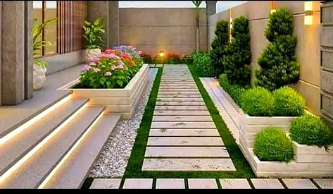Modern Outdoor Garden Planters and Landscaping Decor