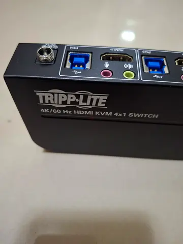 Tripp-Lite 4K/60 Hz HDMI KVM 4x1 Switch.