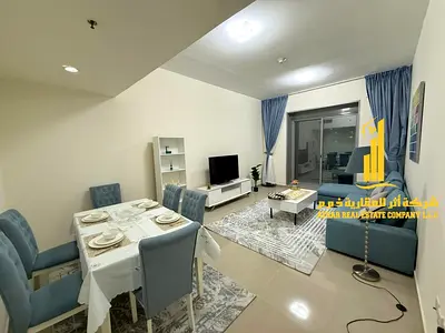 شقة فاخرة غرفتين وصالة مفروشة بالكامل فرش جديد راقى جدا مع موقف سيارة خاص داخل البرج