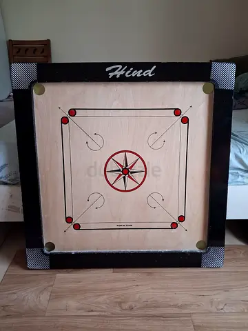 Wooden Carrom Board - Standard Size, Good Condition