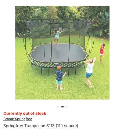 Best Trampoline! Spring Free Trampoline 11x11 feet