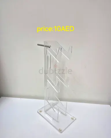Clear Acrylic Vertical Headphone/Accessory Stand — Lightweight Display (10 AED)