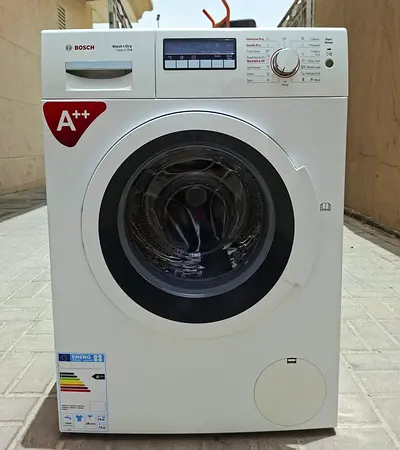 Bosch brand washing machine with 7kg washer, 4kg full dryer, working properly