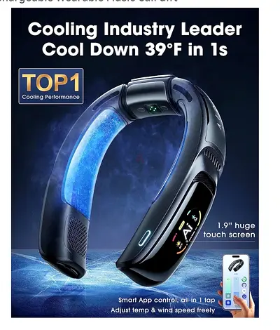 RANVOO No.1 Cooling A/C AICE 3 Al Neck Air Conditioner Touchscreen  App Control 30 hours battery