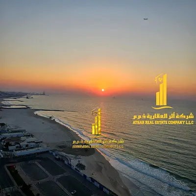 شقة فخمة غرفتين وصالة مفروشة فرش جديد مع جم ومسبح للايجار الشهرى فى عجمان - الكورنيش - ابراج الريزيدنس