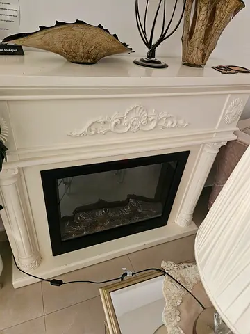 Fireplace with light
