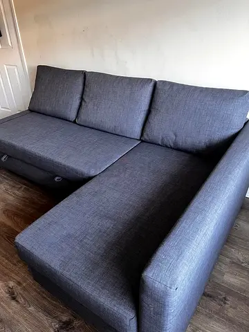 Grey L Shaped Corner Sofa Bed