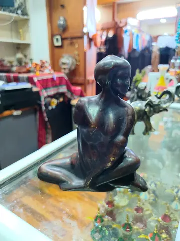Modern Abstract Female Resin Sculpture