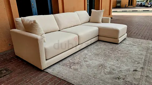 As A New Condition High Quality Crate Barral Gather two pieces sectional sofa