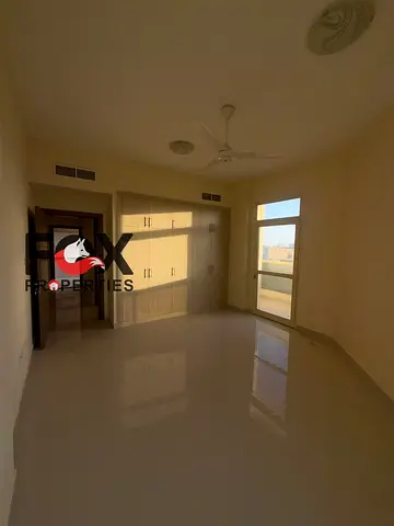 3BHK apartment for rent in Al Mowaihat 2, Ajman with 3 bathrooms, balcony, central AC and wardrobes