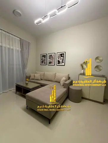 Fully furnished one-bedroom apartment for monthly rent in Ajman - Al Jurf 2 - near Al Aqsa School | Stylish furnishings | Includes bills and internet
