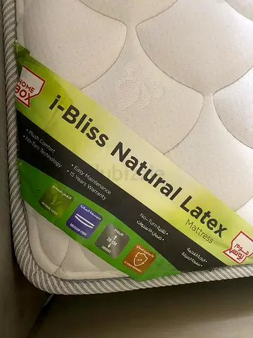 i-Bliss Natural Latex Mattress - Comfortable yet stable, King size, Rarely used