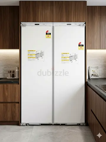 Miele latest model separate fridge and freezer set built-in fully-integrated. L