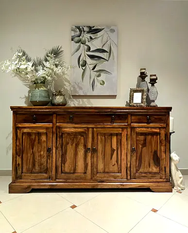 Solid wood sideboard