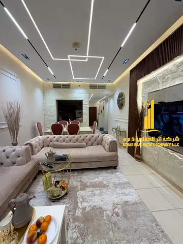 ✨ أفخم شقة غرفتين و صالة مفروشة للإيجار الشهري في عجمان - الراشدية - أبراج عجمان ون✔️ شامل جميع الفواتير و الإنترنت