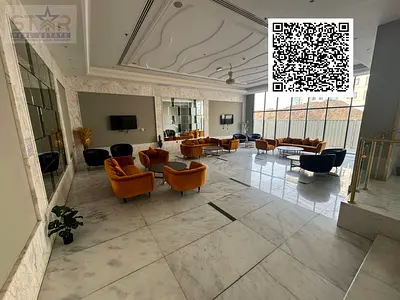 Two bedrooms and a living room, one of the largest spaces in Ajman, Al Hamidiya 1 area, with a gym,