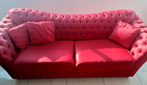 Red classic sofa